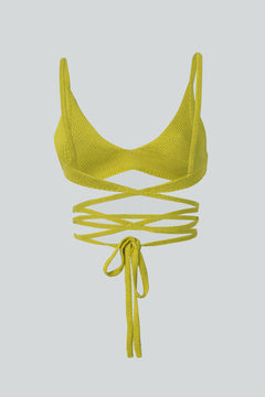 Coco Knitted Bralette Yellow