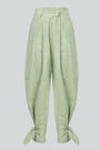 Carolina Machado - Ornata Linen Ballon Trousers Green, image no.3