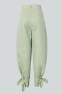Carolina Machado - Ornata Linen Ballon Trousers Green, image no.4