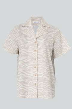 Aloha Zebra Shirt White