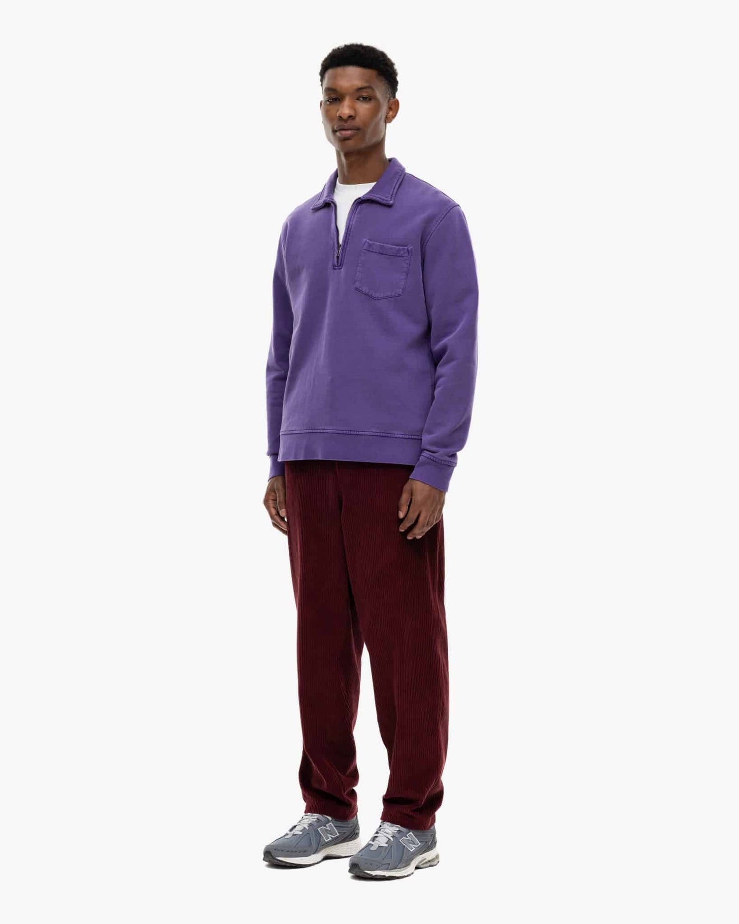 Lucebert Zip Sweater Purple