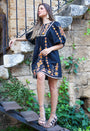 Scarlett Poppies - Tribal Moments Multi Colour Embroidery Applique Poplin Dress, image no.7