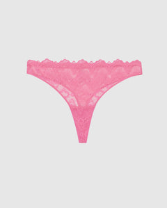 Lace Thong Candy Pink