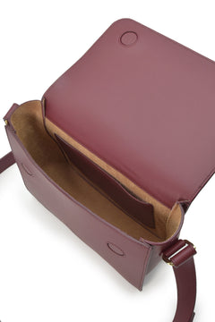 Square Shoulder Bag Burgundy