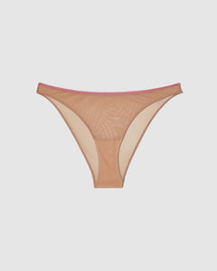 Mesh Bikini Briefs Sand Candy Pink