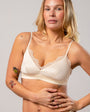 UNDERSTATEMENT - Satin Lace Triangle Bralette Cream, image no.2