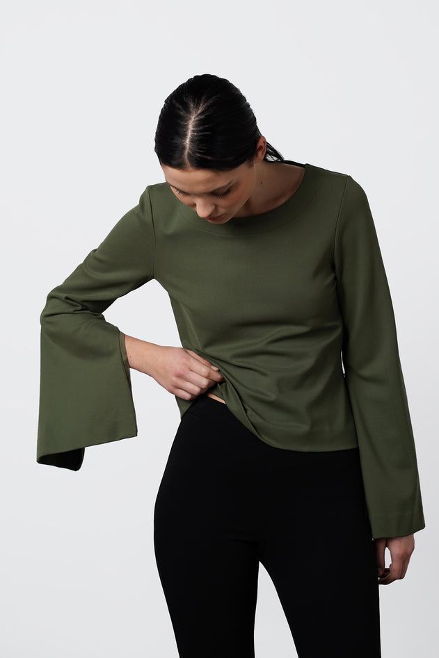Cahan Top Forest Green