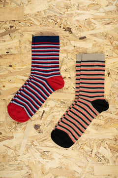 Zero Waste Recycled Cotton Socks Striped