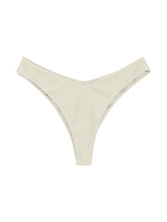 Canggu V-Shape Bikini Bottom Shell White