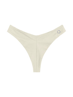 Canggu V-Shape Bikini Bottom Shell White