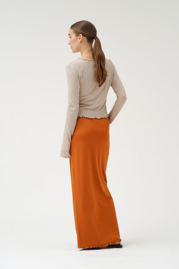 Mae Maxi Skirt Almond - IVALO.COM