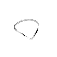 Celina V Shaped Ring Silver