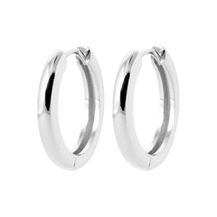 Classic Hoopie Earrings Silver