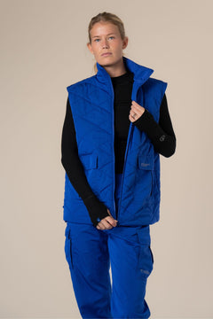 Coast Recycled Quilted Vest Cartel Blue