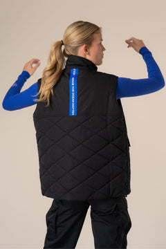Coast Recycled Quilted Vest Black