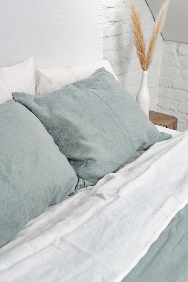 AmourLinen - Linen Pillowcase Sage Green