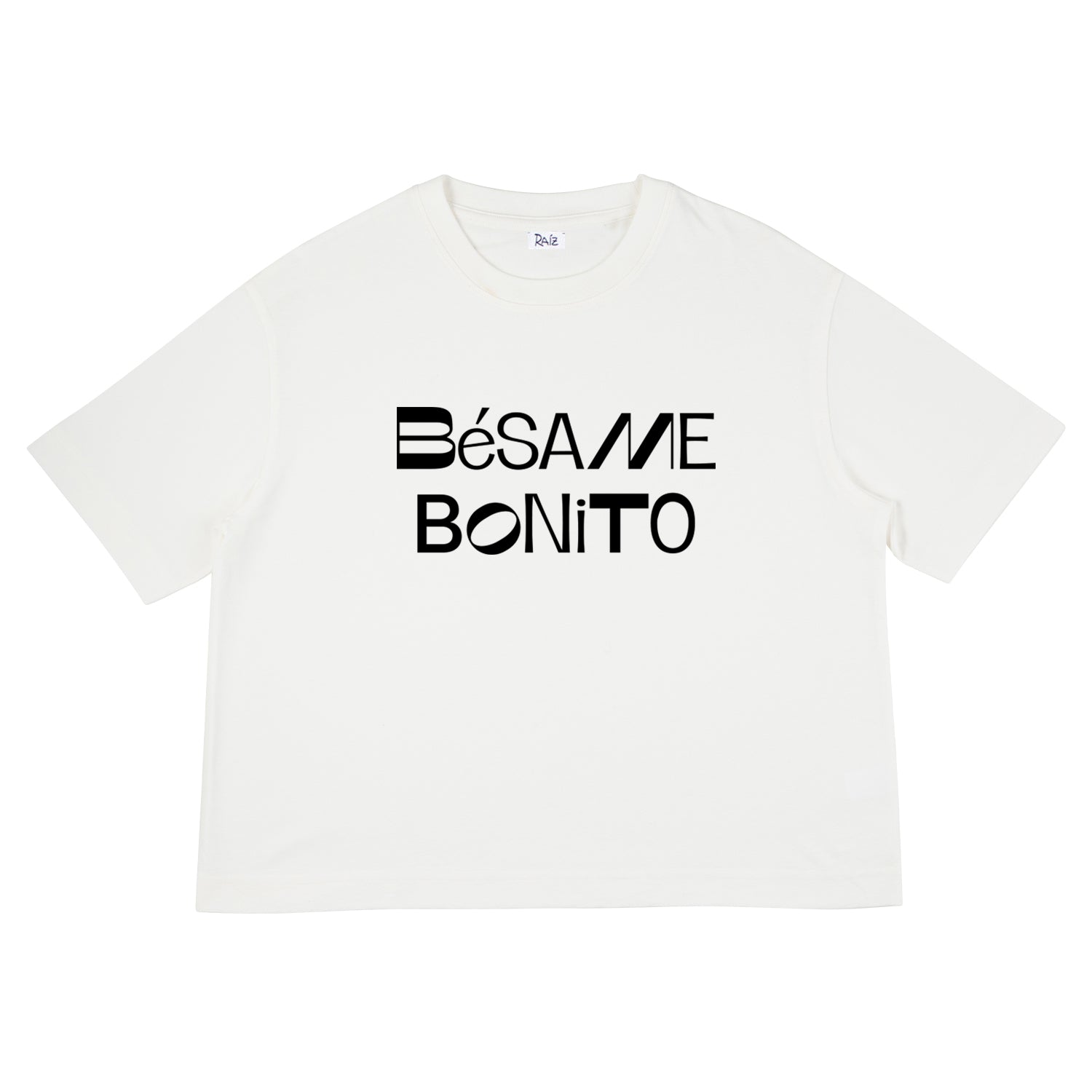 Besame Crop T-Shirt White