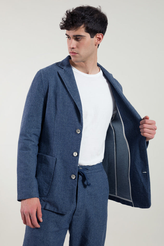 Curzio Recycled Denim Blazer