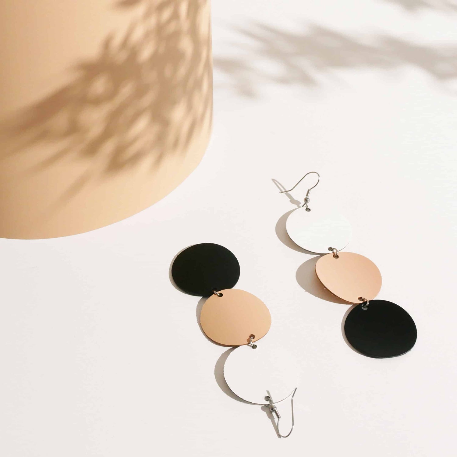 Dance Petite Trio Earrings Recycled Leather