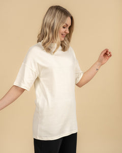 Vanilla Boxy Long T-Shirt Off-White