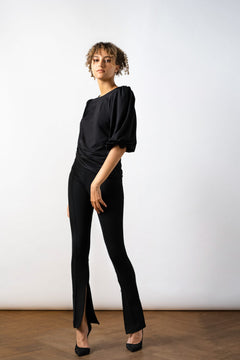 Livi Zip Pant Black