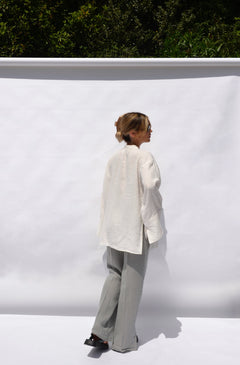 Serena Linen Shirt White
