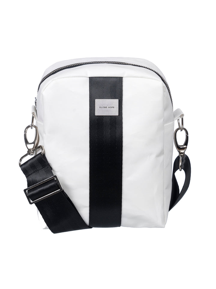  - Soleil Sail Shoulder Bag Black & White