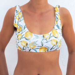 Side Loop Top Print Lemon