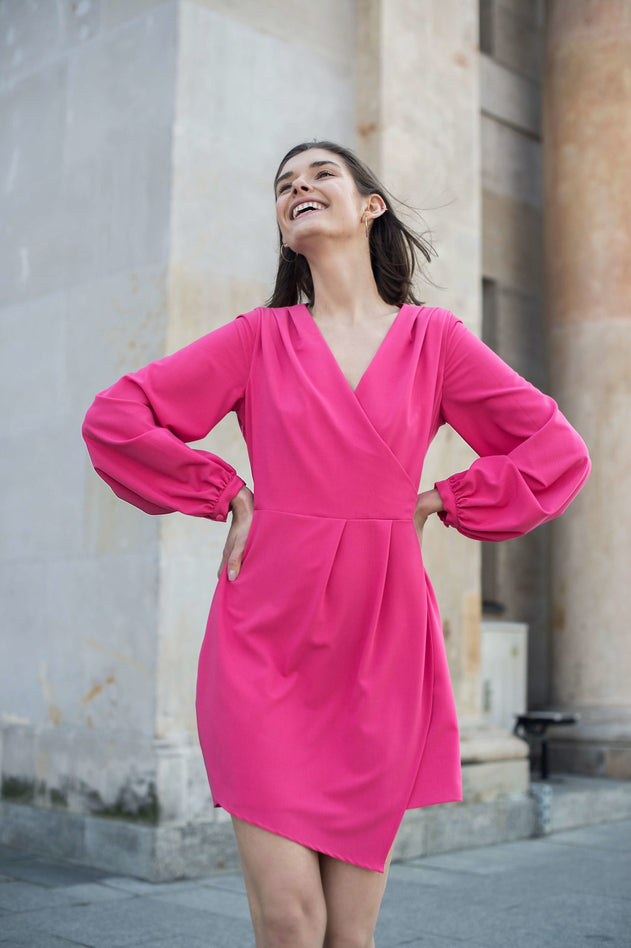 Luna Raspberry Dress