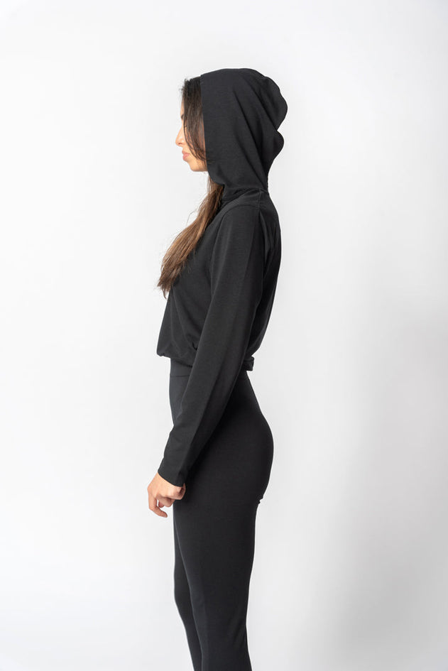 Jumpsuit With Hood Black