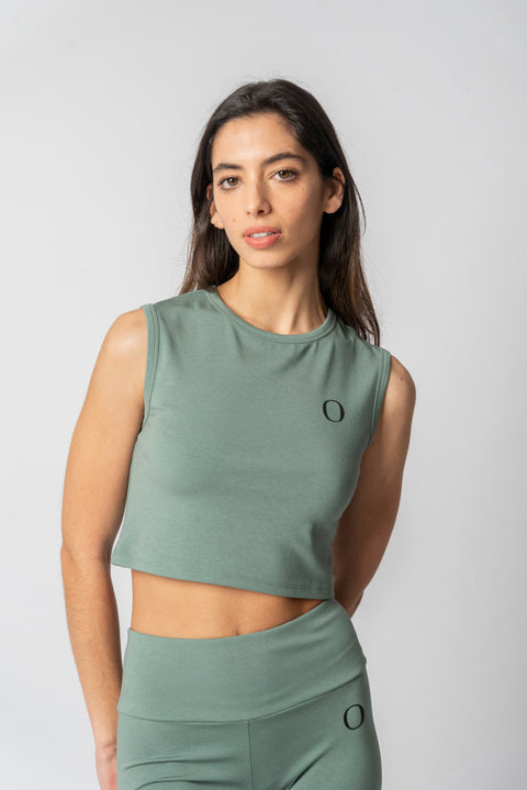 Crop Top Rosemary Green