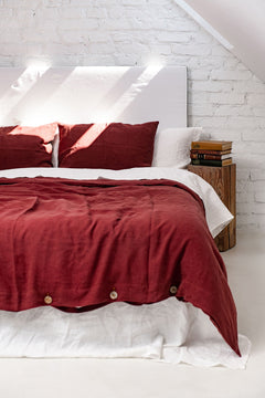 Linen Bedding Set Terracotta