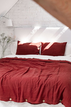 Linen Bedding Set Terracotta