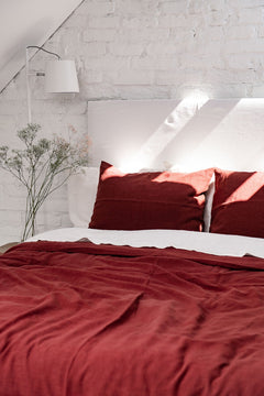 Linen Duvet Cover Terracotta