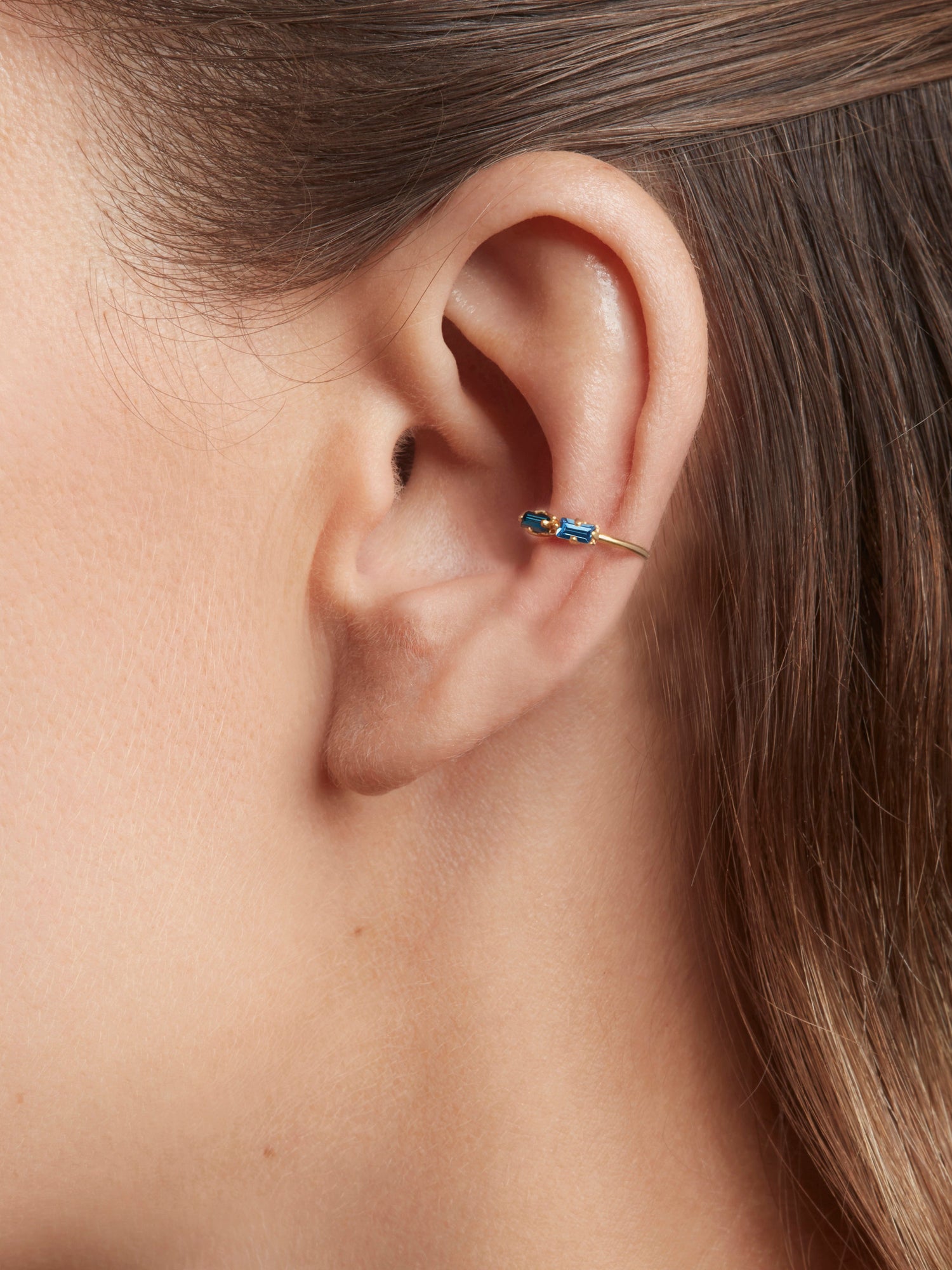 Denis Single Earcuff Blue
