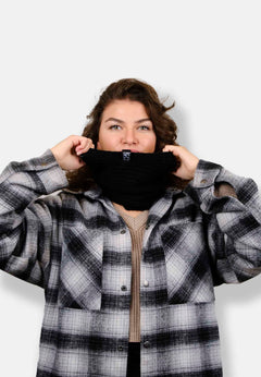 Neck Heater Tube Scarf Black