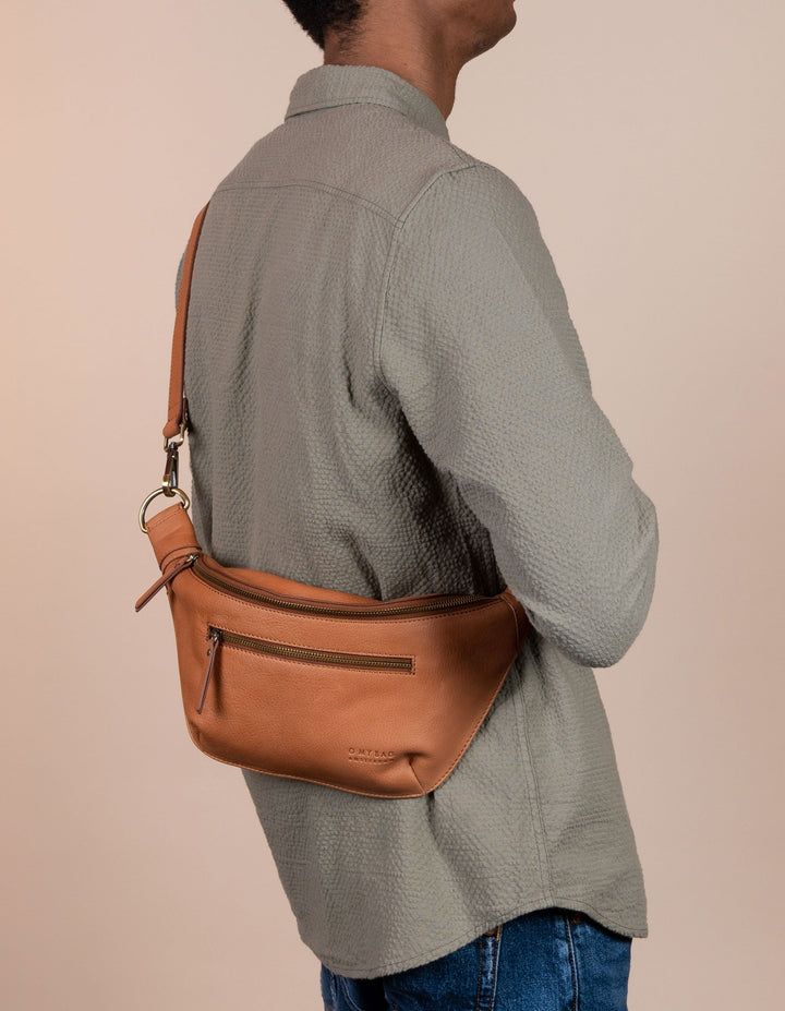 O My Bag - Drew Bum Bag Soft Grain Leather Wild Oak