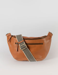 Drew Bum Bag Maxi Brown Soft Grain Leather