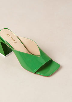 Tasha Leather Sandals Green