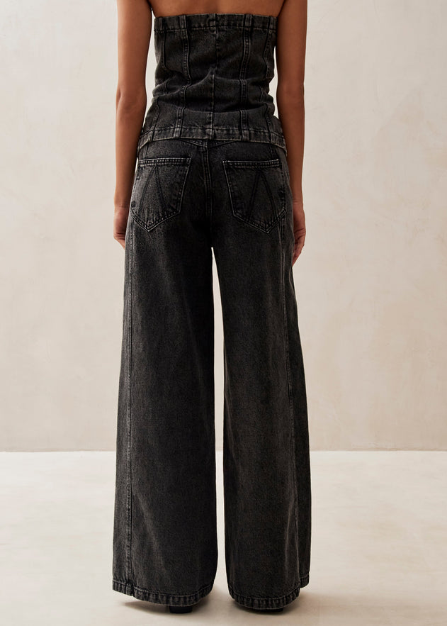 Magda Denim Pants Black