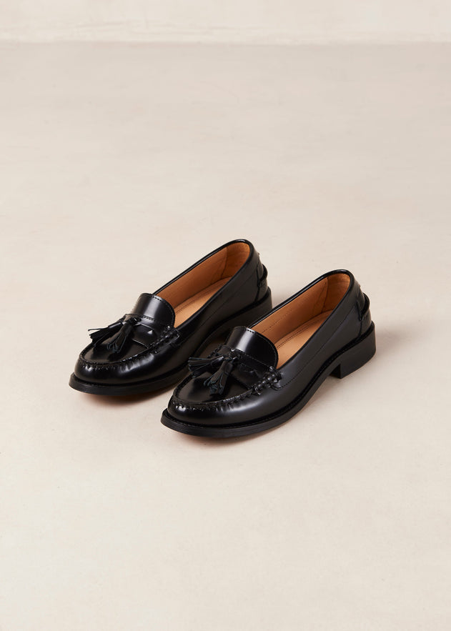 Terrane Leather Loafers Black
