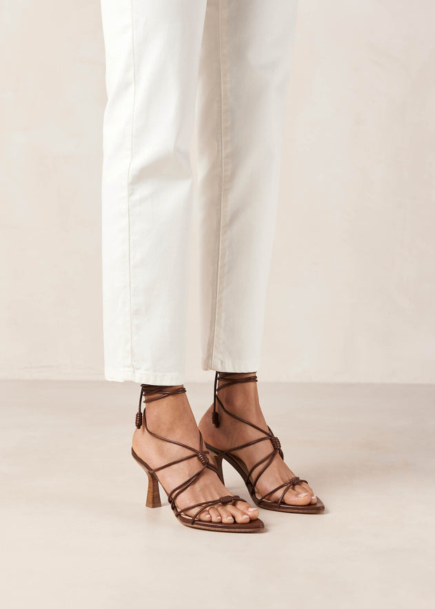 Belinda Leather Sandals Brown
