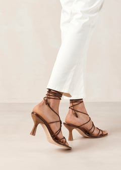 Belinda Leather Sandals Brown