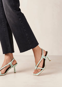 Sheila Leather Sandals Lush Green
