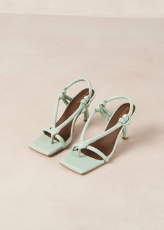 Sheila Leather Sandals Lush Green