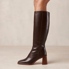 East Leather Boots Coffee Brown