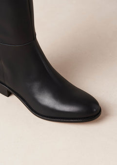 Billie Leather Boots Black