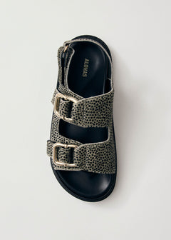 Harper Soft Leather Sandals Grey