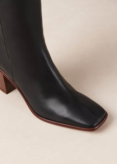 East Leather Boots Black