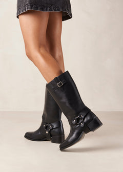 Rocky Leather Boots Black